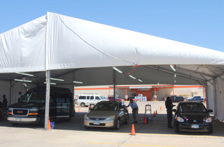 Hail tents